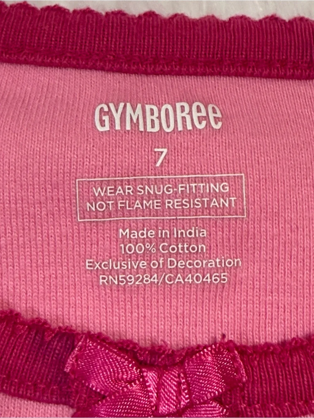 Gymboree Girls Sz 7 Pink Tropical Cotton Pajamas Pjs EUC Short Set Pineapple